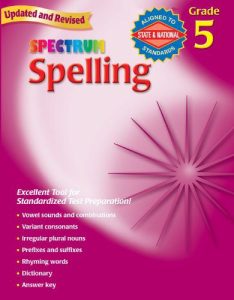 Rich Results on Google's SERP when searching for 'Spectrum Spelling Workbook 5'