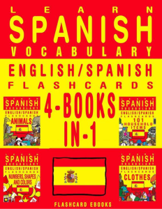 Rich Results on Google's SERP when searching for 'Learn Spanish Vocabulary English Spanish Flashcards 4 Books in 1'