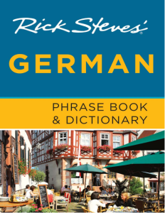 Rick Steves’ German Phrase Book Dictionary