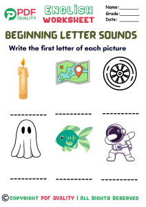 Beginning Letter Sounds (c)