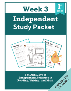 independent-study-packet-1st-grade-week-3