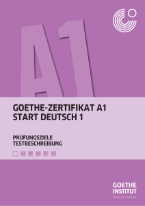 Rich Results on Google's SERP when searching for 'Goethe Zertifikat A1 Start Deutsch 1 Prüfungsziele Testbeschreibung'